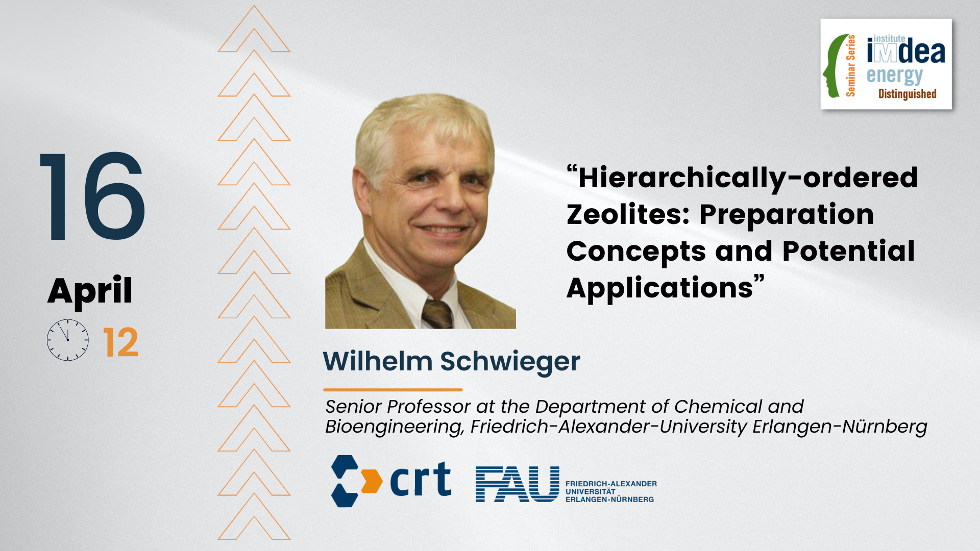 Distinguished Seminar: «Hierarchically-ordered Zeolites: Preparation ...